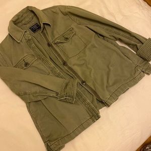 Abercrombie & Fitch army green twill jacket